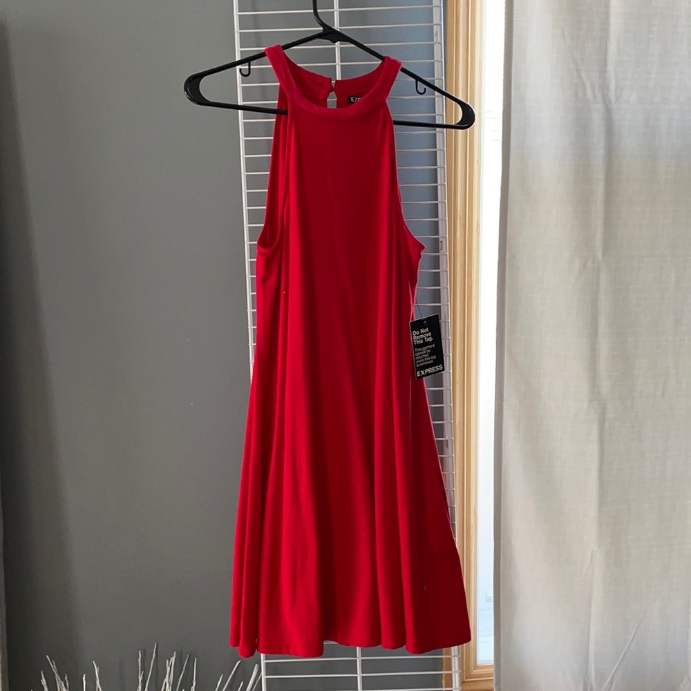 Red summer dress